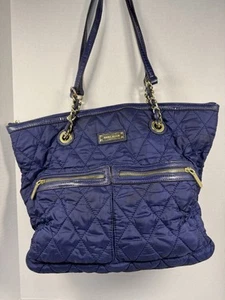 Anne Klein Zip Line Duffle Top Handle Bag Cadet Blue - Picture 1 of 10