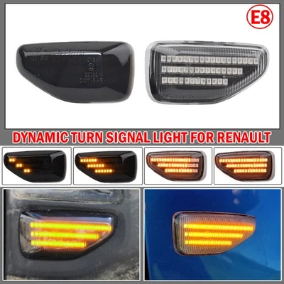 2PCS For Renault Sandero Stepway 2014-2020 Duster LED Dynamic Side Marker Light - Image 1 of 3