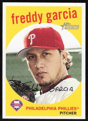 2008 Topps Heritage #254 Freddy Garcia - Image 1 of 2