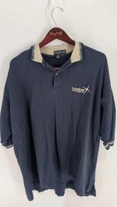 VTG 90s Tech Polo Dolphin Cove Laminar Tech Inc Shirt Navy Blue Size 2XL - Picture 1 of 8