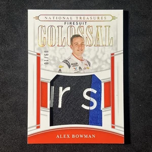ALEX BOWMAN Gold Relic Patch 9/10 Colossal Firesuit 2020 Panini NT NASCAR CRU-AB - Picture 1 of 2