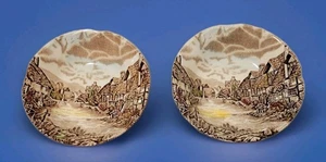 Johnson Bros ANTIGUO CAMPO INGLÉS Salsa Fruit Berry 2 Cuencos Hermanos Antiguo - Imagen 1 de 6