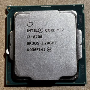 Intel Core i7-8700 Desktop CPU 6 Cores 4.6GHz 12MB L3 Cache - Picture 1 of 1
