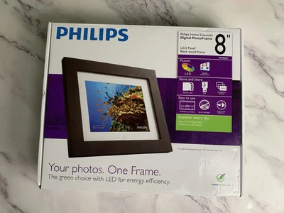 Philips Home Essentials 8 Inch Digital PhotoFrame LED 800x600 Resolution, NEW! - Image 1 of 4