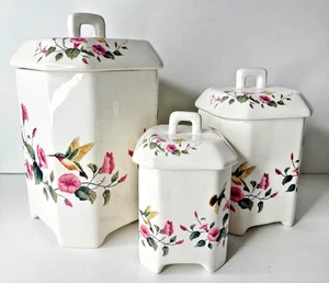 3er Set Kanister mit Deckel Kolibri Keramik Tian Xiang (Quanqhou) Crafts Co. - Bild 1 von 21