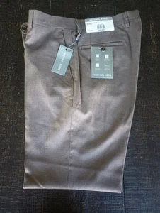 NWT Michael Kors Men's Dress Pants 33 / 30 Medium Brown  - Picture 1 of 4