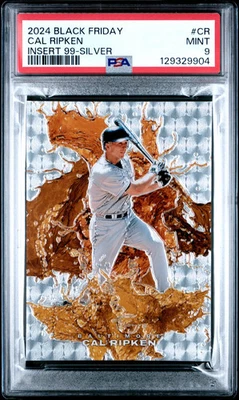 2024 Panini Black Friday Insert 99 Cal Ripken #CR Silver PSA 9 POP 1/25 Foto 1 de 2