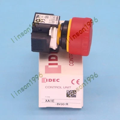 1PC New IDEC Fast Stop Button Waterproof XA1E-BV301R Quality assurance - Image 1 of 4
