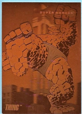 Marvel Universe 3 Hologram Card # H-2.  The Thing.  High Grade. 1992 - Impel. - Image 1 of 2