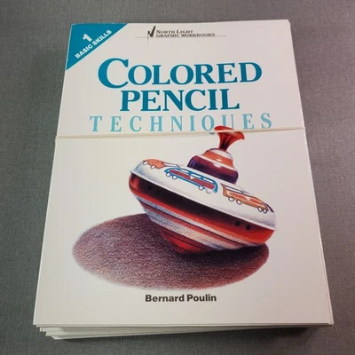 Colored Pencil Techniques Bernard Poulin 1993 Set of 4 North Light Workbooks - Image 1 of 4