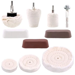 10Pcs Polishing Pad Buffing Wheel Kit Includes Polishing Wheels, Polishing Co... - Picture 1 of 7