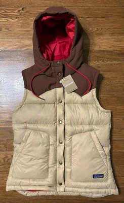 Chaleco con capucha Patagonia Bivy para mujer en color tostado - talla mediana - nuevo con etiquetas  Foto 1 de 4