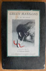 Vintage Illustrated Modern Library Book ~ GREEN MANSIONS by W. H. Hudson w/box - Imagen 1 de 19