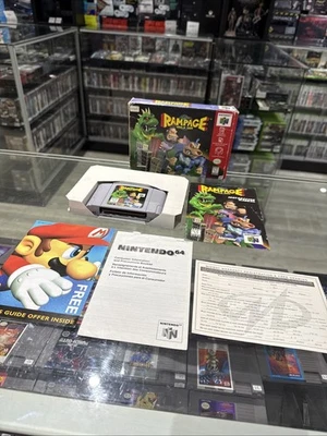 Rampage World Tour (Nintendo 64, 1997) N64 CIB Completo Testado! - Imagem 1 de 4