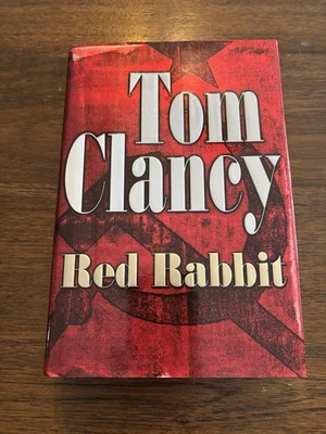 SIGNED Red Rabbit Tom Clancy 1st Printing First Edition 2002 HCDJ w/ COA - Image 1 of 4