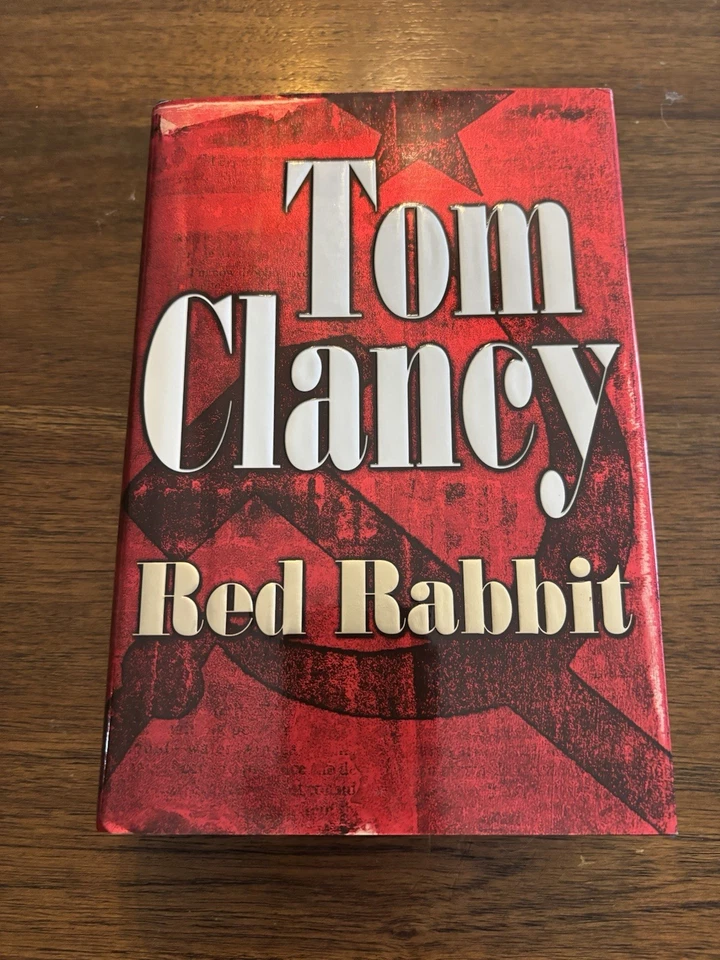 SIGNED Red Rabbit Tom Clancy 1st Printing First Edition 2002 HCDJ w/ COA Foto 1 de 4