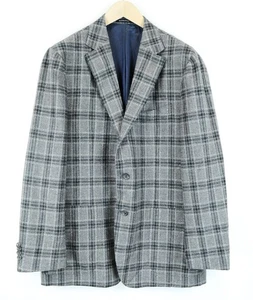 SUITSUPPLY Havana Blazer UK48R Men's Grey Wool-Cashmere Check Smart Jacket * - Picture 1 of 8