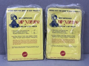 2 Rare Vintage Zim's Dip'N Drape Doll making Craft fabric Big 36"x40" piece NEW - Picture 1 of 4