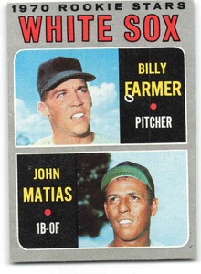 1970 Topps #444 Billy Farmer/John Matias EX/NM RC Rookie White Sox  ID:278775