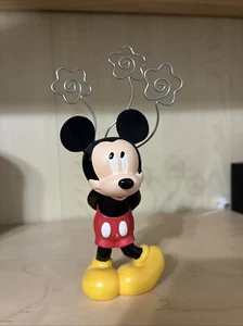 Mickey Mouse Foto Halter Bild Display Figur Disney Enesco Fotokarte EUC - Bild 1 von 5
