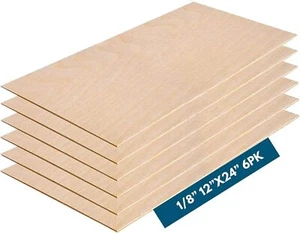 3MM 1/8" x 12" x 24" Baltic Birch Plywood - B/BB Grade (6pk) Perfect for Arts an - Picture 1 of 8