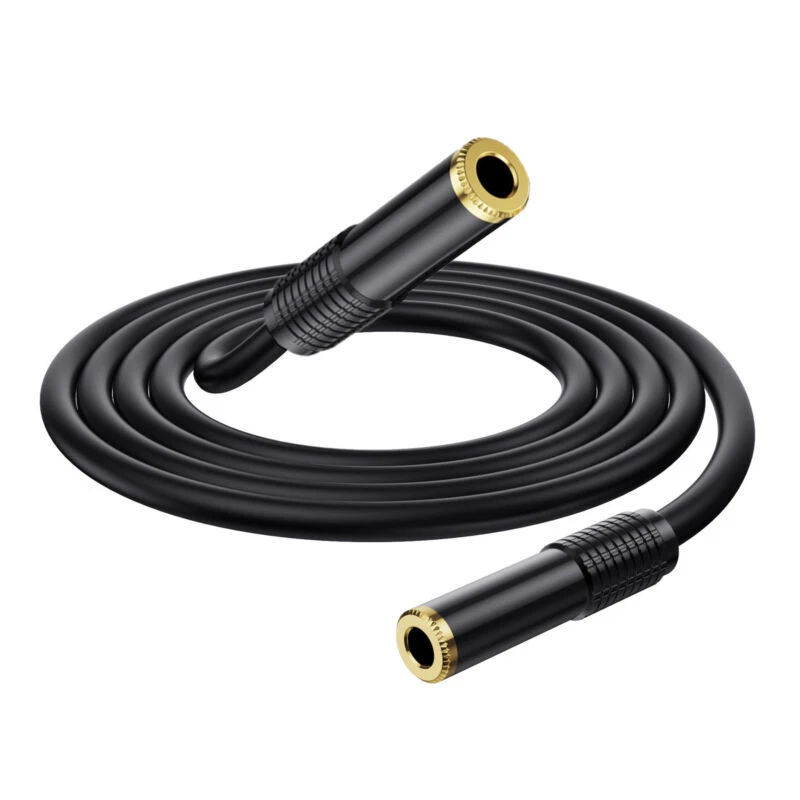 6.35mm to 6.35mm Female Audio Extension Cable for Amplifier Keyboard Guitar 1.8m - Image 1 of 4