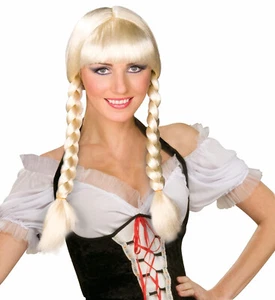 Oktoberfest Inga Peluca Alemana Sueca Rubia Trenza Foro Novedades Escenario Niña Dama - Imagen 1 de 15