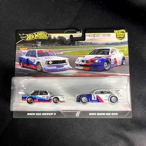 Hot Wheels Premium Car Culture Twin Pack - BMW 320 Group 5 + 2001 BMW M3 GTR - Picture 1 of 5