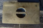 c.1920 OFEN Ofenplatte Messing Deckel Abdeckplatte vom Küchenherd Küchenofen