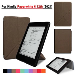 For Amazon Kindle Paperwhite 6 12th 7" 2024 PU Smart Case Stand Magnetic Cover - Picture 1 of 23