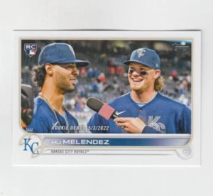 (7) MJ Melendez 2022 TOPPS UPDATE SERIES RC DEBUT LOT #US73 ROYALS w/ Witt Jr. - Picture 1 of 1