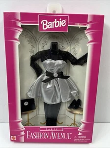Barbie Fashion Avenue Neu Party Kleid Silber & Schwarz 1996 NRFB #15862 - Bild 1 von 9