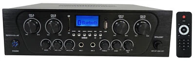 Rockville RPA40BT 1000w 4 Zone/Channel Home Stereo Bluetooth Amplifier Receiver - Image 1 of 4