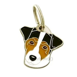 Dog name ID Tag, Russell terrier, Personalized, Engraved, Handmade, Charm - Picture 1 of 12