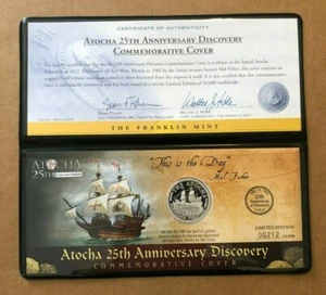 ATOCHA 25TH ANNIVERSARY DISCOVERY COMMEMORATIVE COVER SILVER COATED MEDALLIONL - Picture 1 of 12