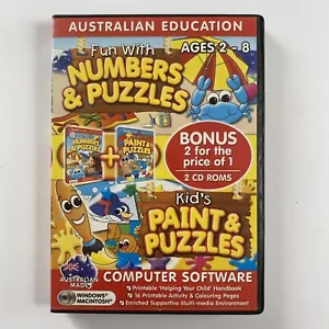 Videojuego de computadora divertido con números y rompecabezas pinturas y rompecabezas (2004) PC CD ROM - Imagen 1 de 6