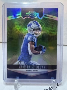 2022 HONORS AMON-RA ST. BROWN GREEN PRIZM /25 Detroit Lions - Picture 1 of 3