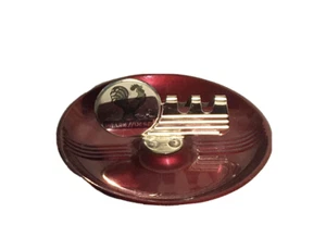 Vintage Pressed Steel Advertising Ashtray, Farm House Cafe, Rooster/Chicken - Picture 1 of 8