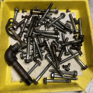 OEM GOOD USED 15 HP BRIGGS 28N707-0112-01 MISC. HARDWARE FROM 2 ENGINE TEARDOWN - Picture 1 of 1