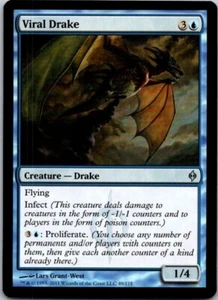 Magic the Gathering MTG Viral Drake New Phyrexia English NM ref.M063 - Picture 1 of 3