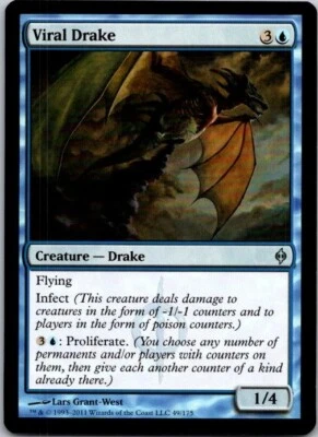 Magic the Gathering MTG Viral Drake New Phyrexia English NM ref.M063 - Image 1 of 3