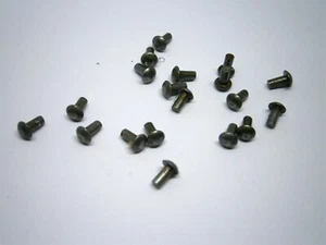20 rivets aspects vieillis acier tetes rondes 2/4mm Pour Dinky Toys Solido - Foto 1 di 1