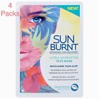 4 Sunburnt Ultra Hydrating Face Mask~ Advanced Sun Recovery Treatment 4 Pack