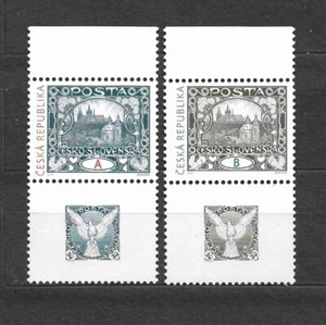 Czech Republic 2018 MNH ** Mi 961, 1086 Sc 3735, 3837 Alfons Mucha Hradcany. A+B - Picture 1 of 1