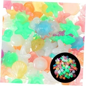 100PCS Glow in The Dark Rocks, Aquarium Glow Stones Fish Tank Decorations Fish - Picture 1 of 8