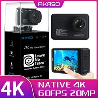 Akaso V50 Pro Se Action Camera 4k 60fps Touch Screen Waterproof W 3 X Batteries Ebay