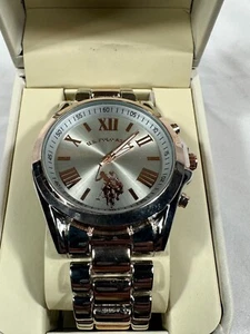 U.S. Polo Assn. Women's USC40176 Analog Display Analog Quartz Two Tone Watch - Picture 1 of 7