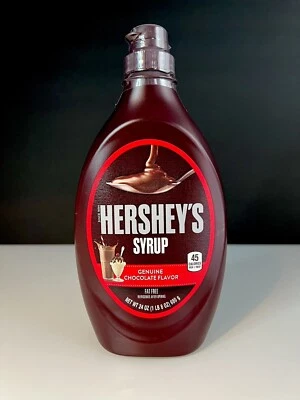 🔵 Brand New Hersheys Chocolate Genuine Topping Ice Cream Syrup Bottle 7.25oz - Image 1 of 2