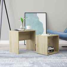 vidaXL Coffee Table Set Color Sonoma Oak Chipboard Side Sofa Couch Funiture