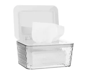 Wet Wipes Holder Large Capacity Wipes Dispenser Box Case with Lid Tissue Napkin - Picture 1 of 4
